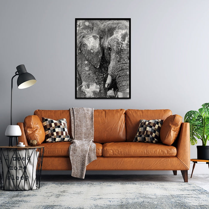 Composite Framed Canvas 50X75 ELEPHANT PAINT