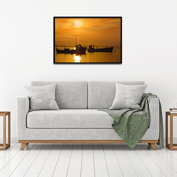 Composite Framed Canvas 50x75 Saldana Sunrise