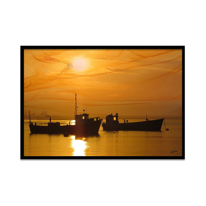 Composite Framed Canvas 50x75 Saldana Sunrise