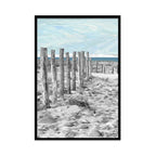 Composite Framed Canvas 50x75 Sea Fence