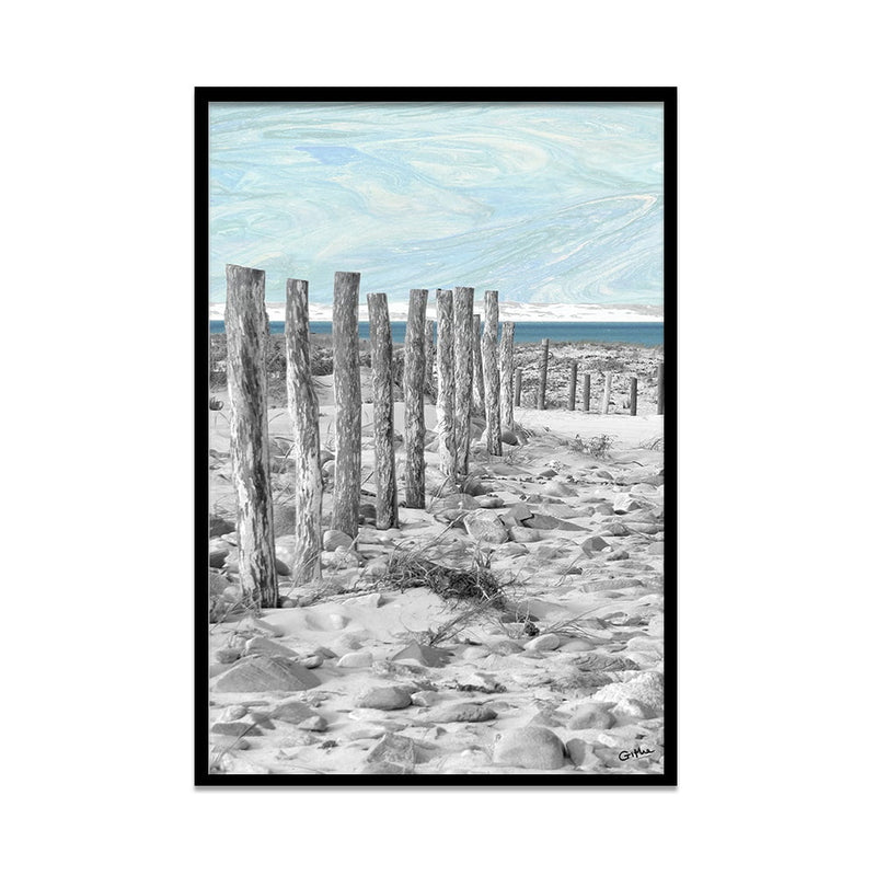 Composite Framed Canvas 50x75 Sea Fence