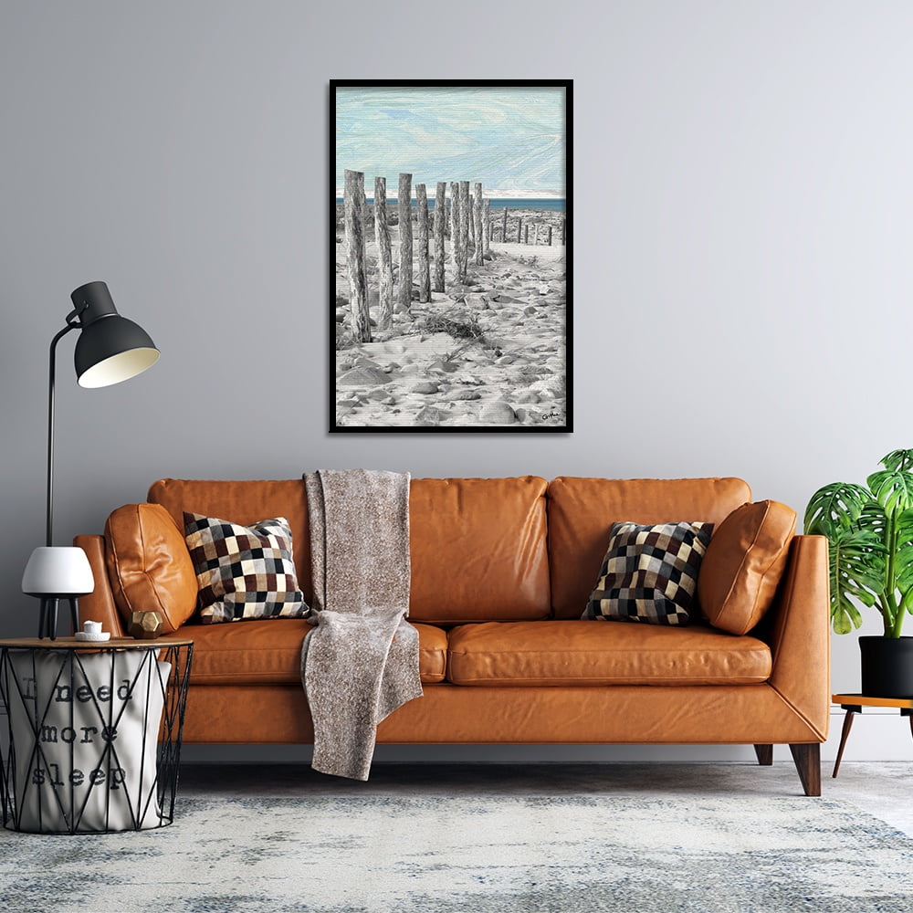 Composite Framed Canvas 50x75 Sea Fence