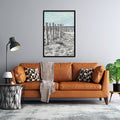 Composite Framed Canvas 50x75 Sea Fence