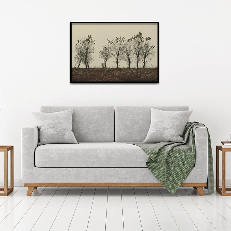 Composite Framed Canvas 50x75 Trees and Grass Seed