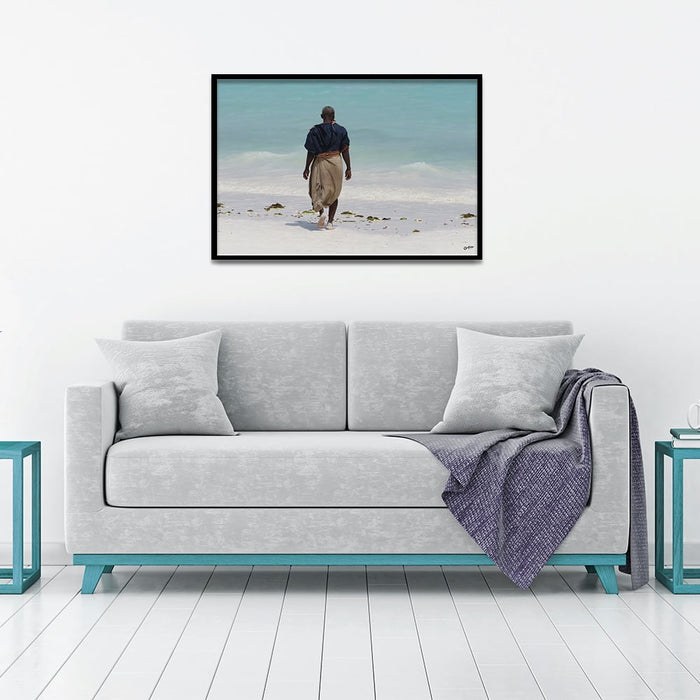 Composite Framed Canvas 50x75 Beach hunter