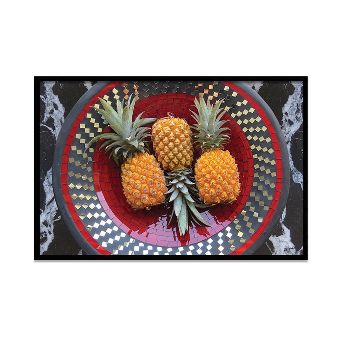 Composite Framed Canvas 50x75 Bowl with Pineapples