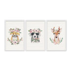 Composite Framed Canvas 3pce 65x45 FRIENDS OF THE FOREST