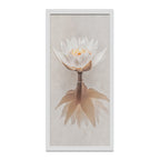 Composite Framed Canvas 77x150 WATER LILLY REFLECTION