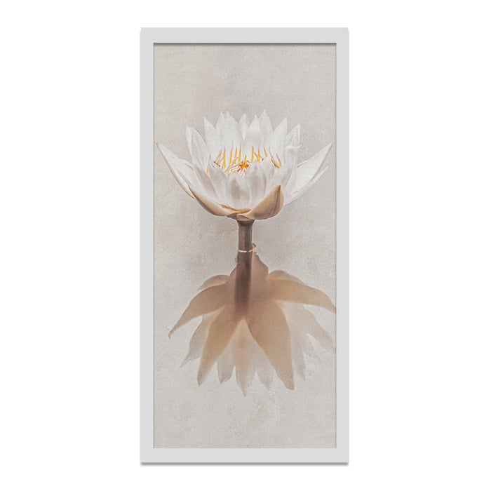 Composite Framed Canvas 77x150 WATER LILLY REFLECTION