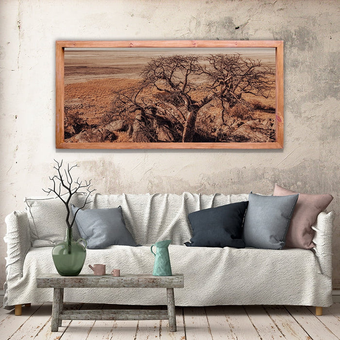 Composite Framed Canvas 77x150 VIEW FROM KUBU ISLAND