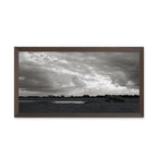 Composite Framed Canvas 77x150 Elephants in the Storm