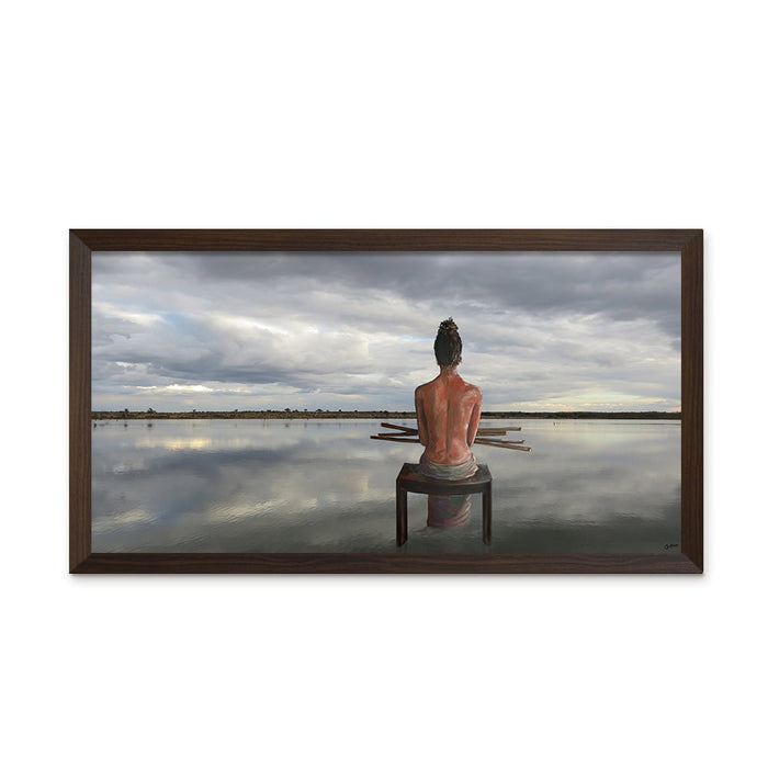 Composite Framed Canvas 77x150 Lady of the Lake