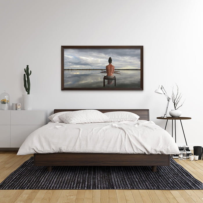 Composite Framed Canvas 77x150 Lady of the Lake