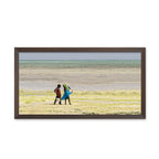Composite Framed Canvas 77x150 Zanzibar Children Fishing