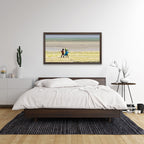 Composite Framed Canvas 77x150 Zanzibar Children Fishing