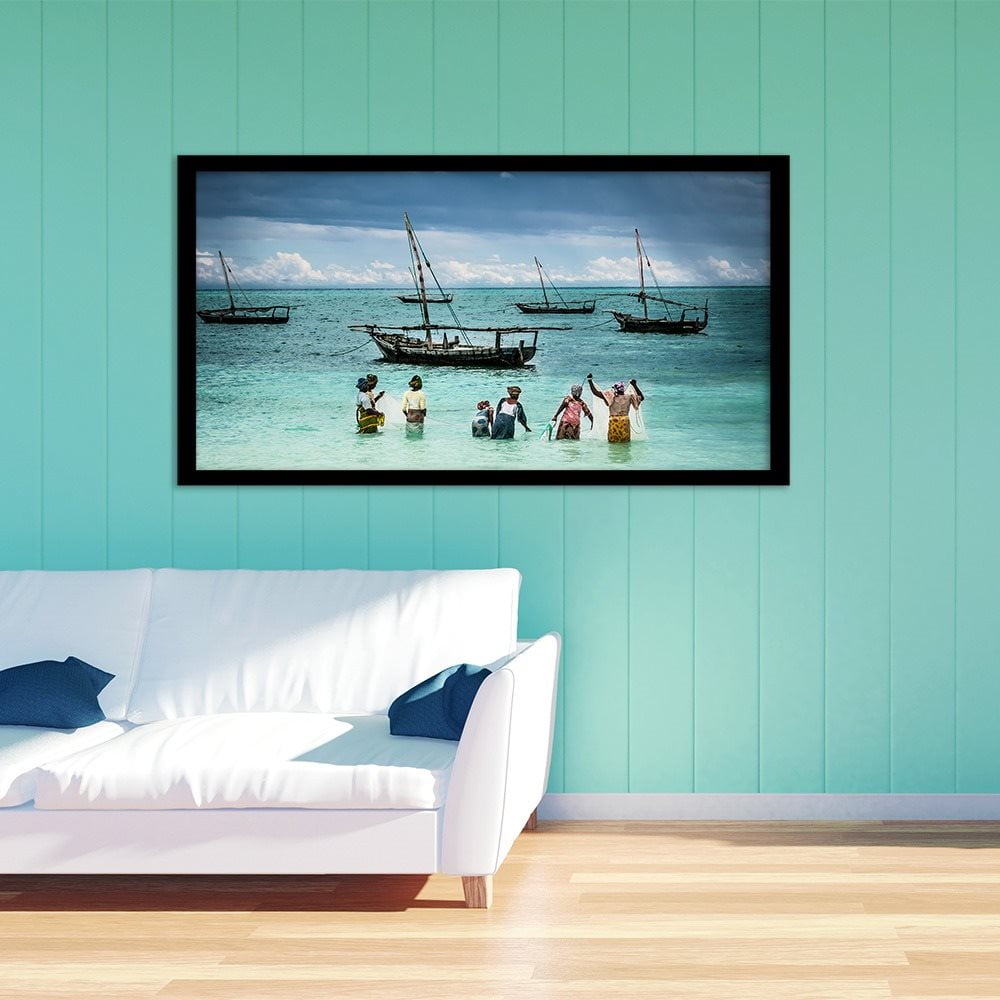 ZANZIBAR FISHING LADIES - COLOUR