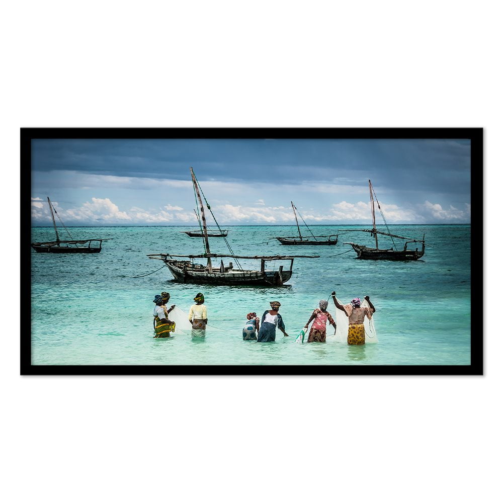 ZANZIBAR FISHING LADIES - COLOUR