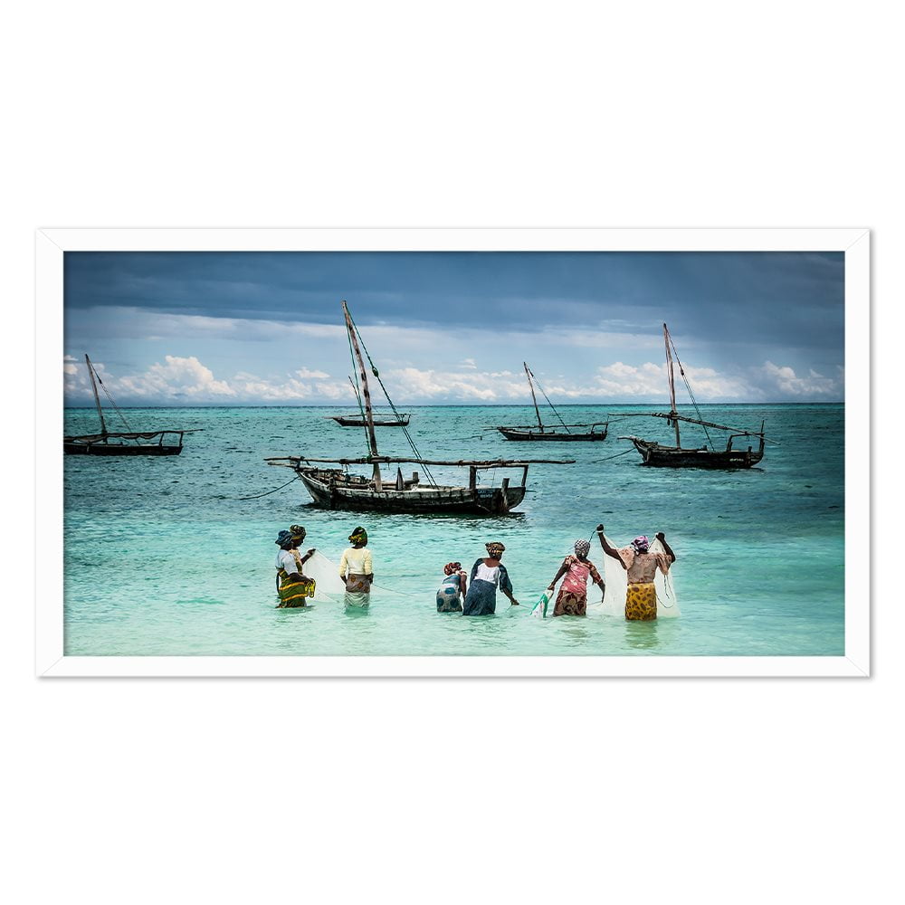 ZANZIBAR FISHING LADIES - COLOUR
