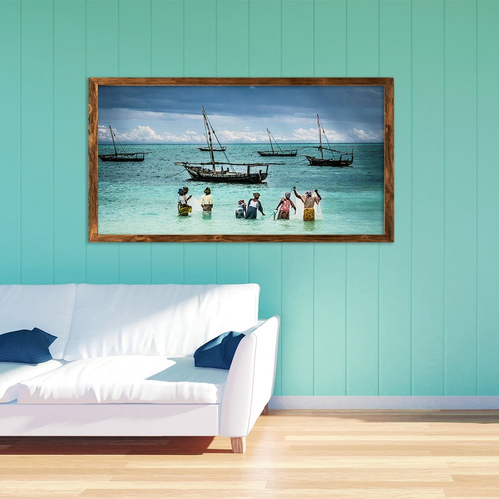 ZANZIBAR FISHING LADIES - COLOUR