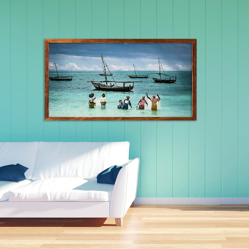 ZANZIBAR FISHING LADIES - COLOUR