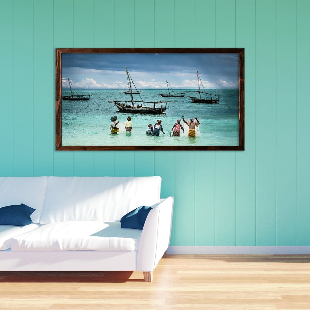 ZANZIBAR FISHING LADIES - COLOUR