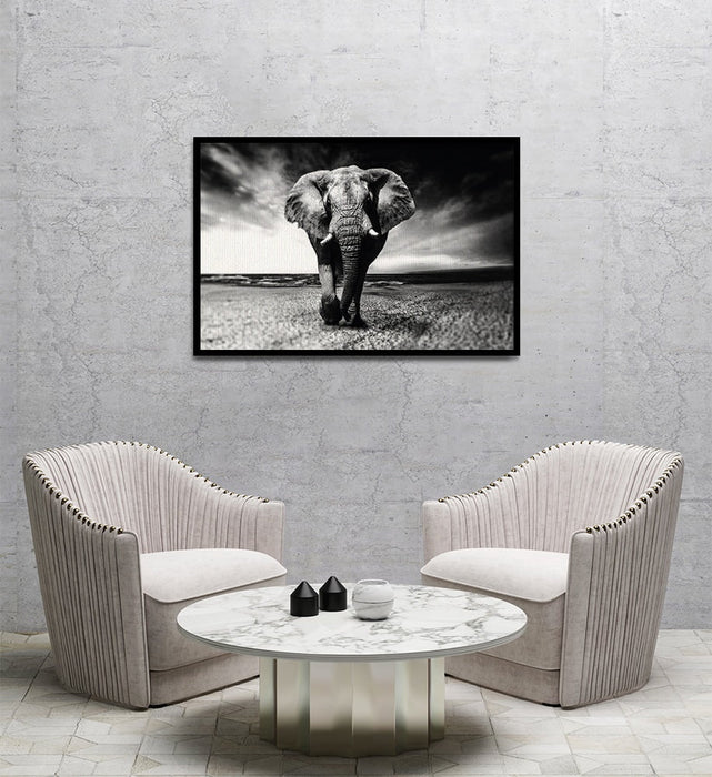 Composite Framed Canvas 80x100 Elephant