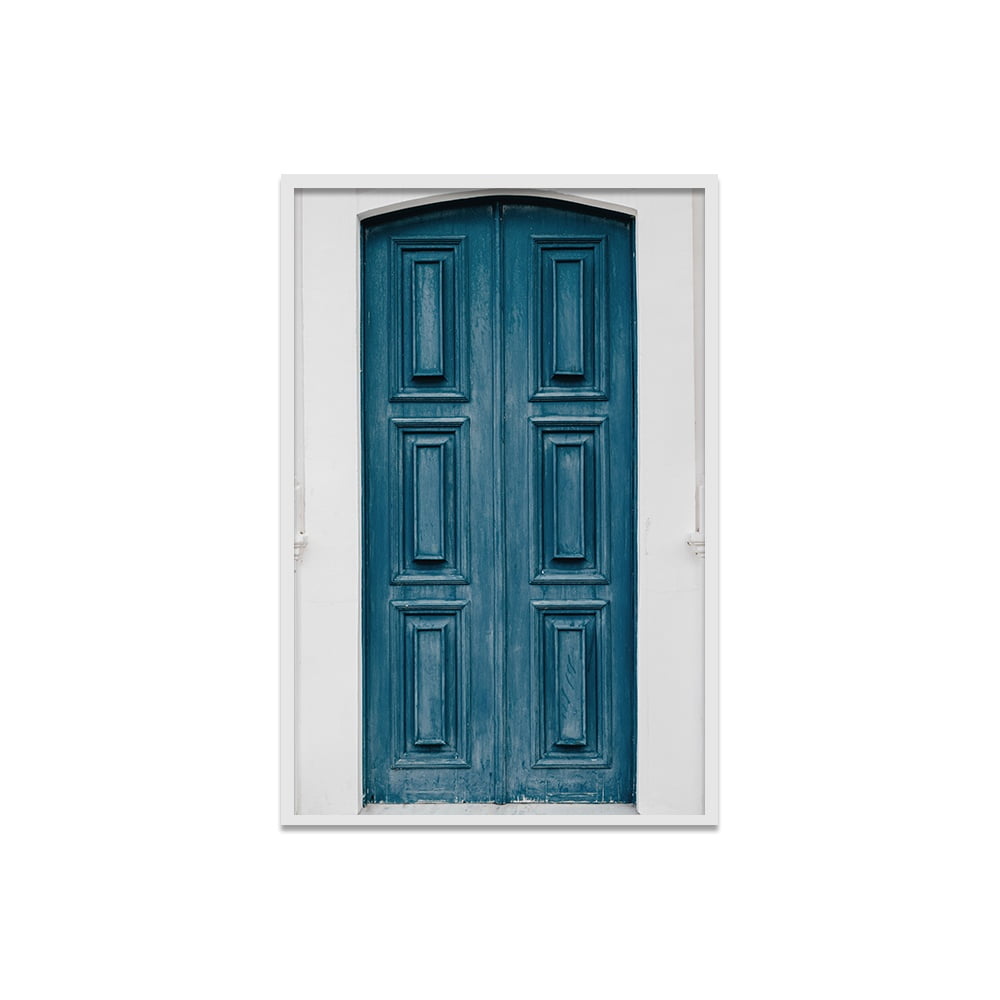 Composite Framed Canvas 80x100 Blue Door