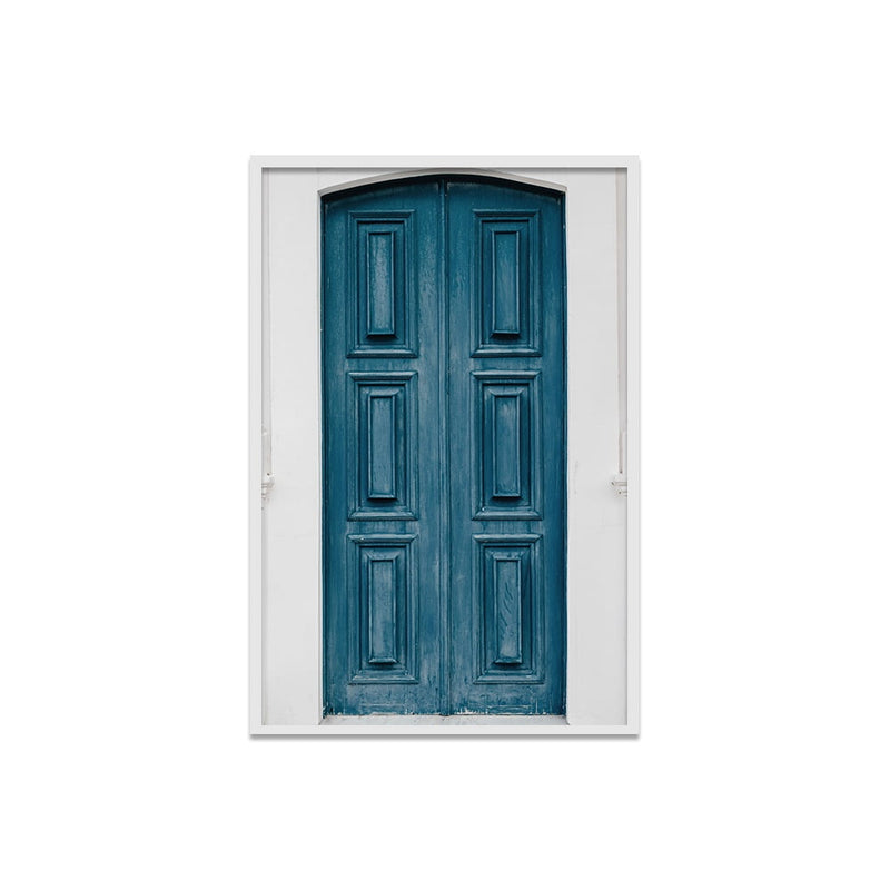 Composite Framed Canvas 80x100 Blue Door