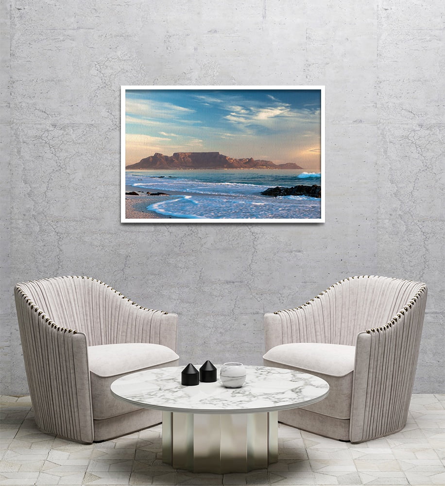 Composite Framed Canvas 80x100 TABLE MOUNTAIN BLUE SETT