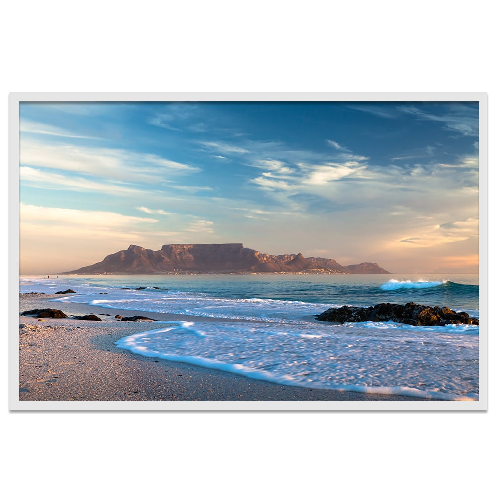 Composite Framed Canvas 80x100 TABLE MOUNTAIN BLUE SETT