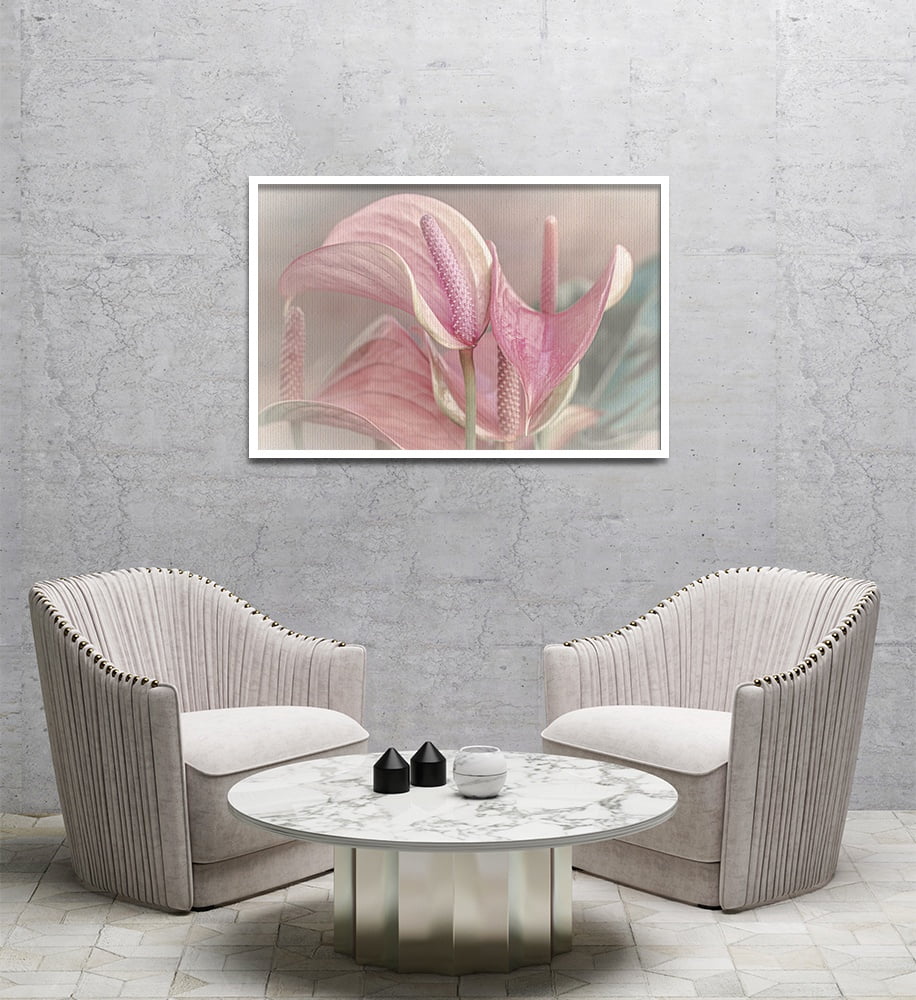 Composite Framed Canvas 80X100 PINK ANTHURIUM