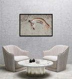 Composite Framed Canvas 80X100 RELAXED GIRAFFE