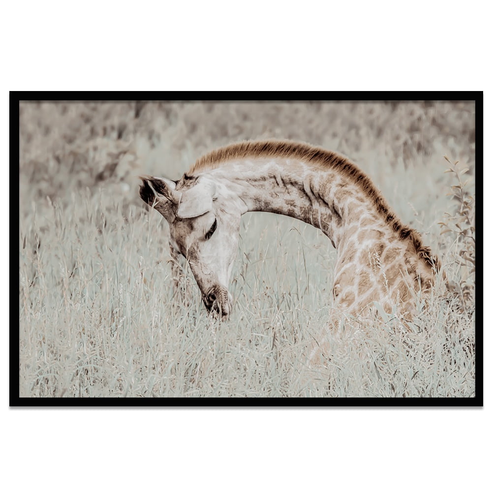 Composite Framed Canvas 80X100 RELAXED GIRAFFE