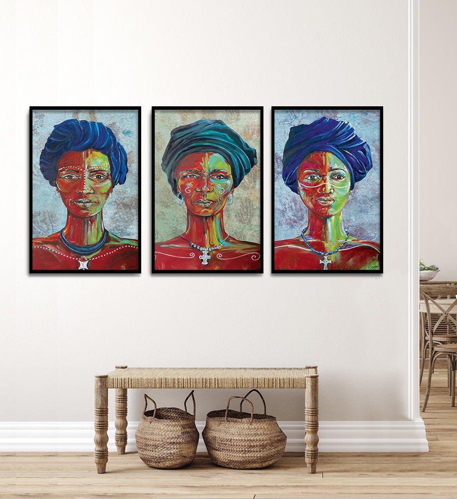 Composite Framed Canvas 80x100 A woman of Joy