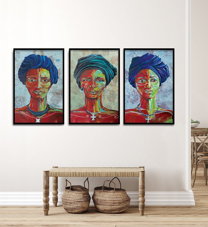 Composite Framed Canvas 80x100 A woman of Joy