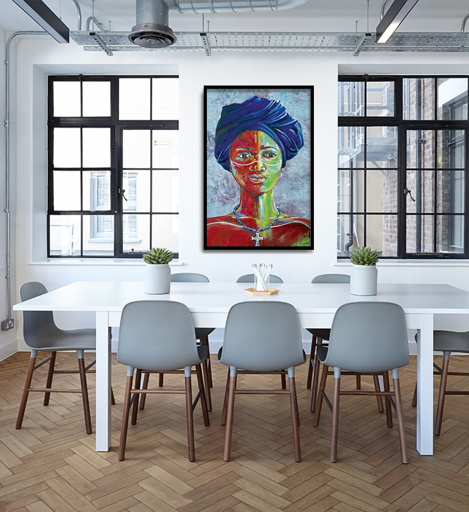 Composite Framed Canvas 80x100 A woman of Joy