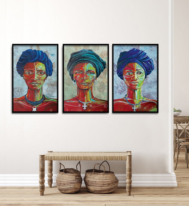 Composite Framed Canvas 80x100 A woman of Peace