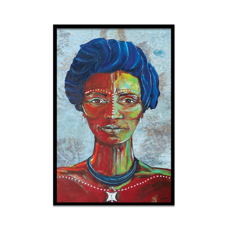 Composite Framed Canvas 80x100 A woman of Peace