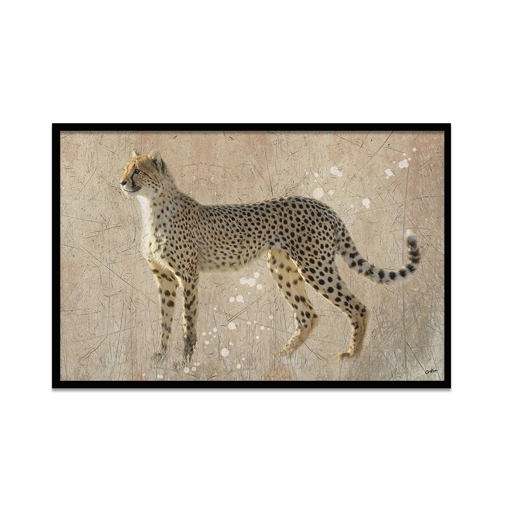 Composite Framed Canvas 80x100 Cheetah Pattern