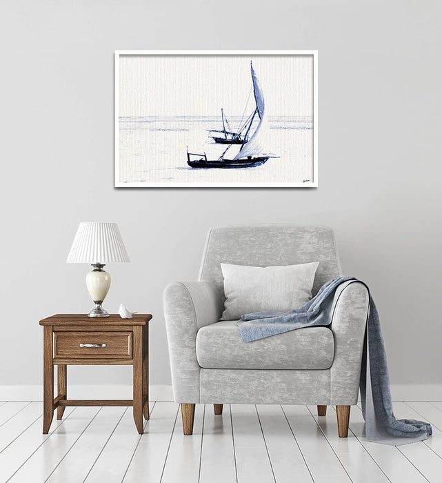 Composite Framed Canvas 80x100 Dhows
