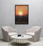 Composite Framed Canvas 80x100 Karoo Sunrise