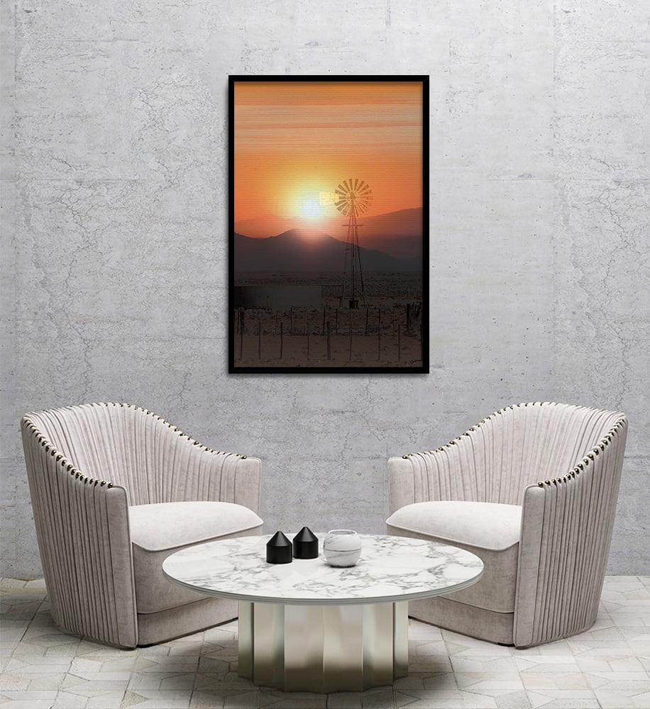 Composite Framed Canvas 80x100 Karoo Sunrise