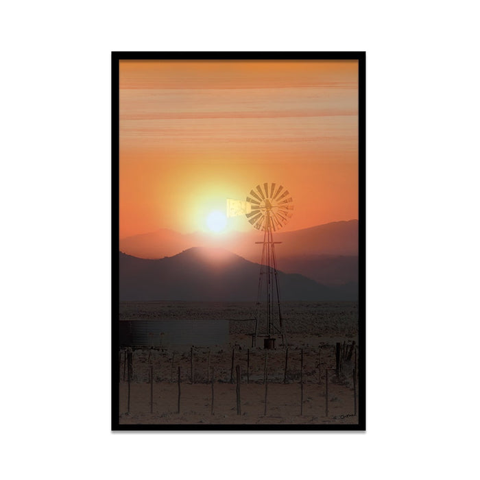 Composite Framed Canvas 80x100 Karoo Sunrise