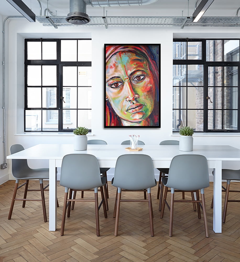 Composite Framed Canvas 80x100 Painted Face