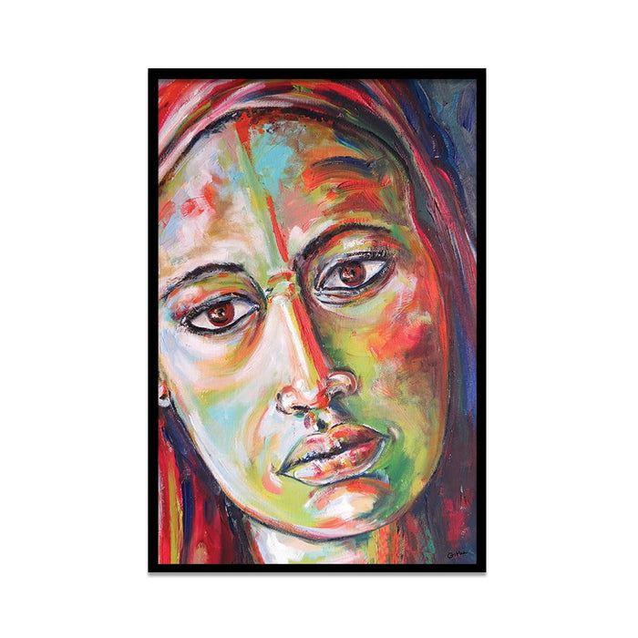 Composite Framed Canvas 80x100 Painted Face