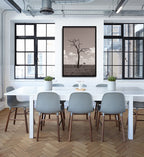 Composite Framed Canvas 80x100 Tree and Clouds