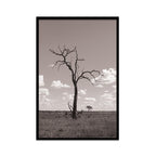 Composite Framed Canvas 80x100 Tree and Clouds