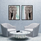 Composite Framed Canvas 80x100 Elephant & Paint 1