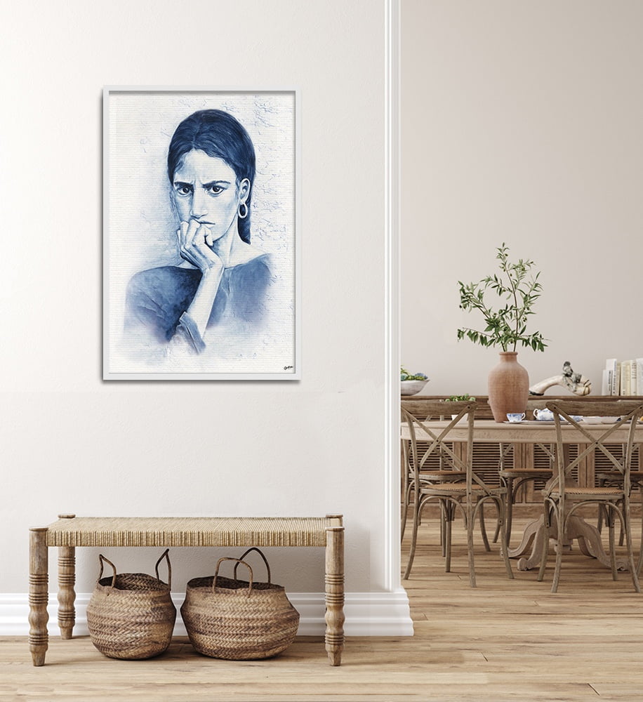 Composite Framed Canvas 80x100 Bella Blue