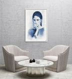 Composite Framed Canvas 80x100 Bella Blue
